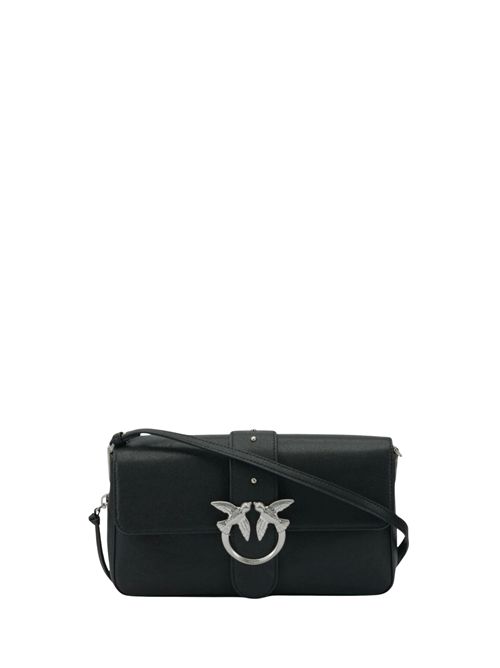 Borsa a spalla media Classic Love Bag Slouchy in pelle con zip Nero PINKO | 105081 A2JGZ99E